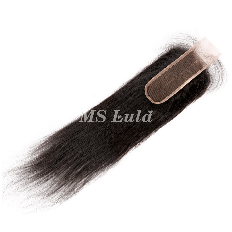2x6 Virgin Hair Straight HD/Transparent Lace Closure - 图片 6